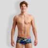 Funky Trunks Mens Sidewinder Trunks - Paint Smash -Funky Trunks Store 016396