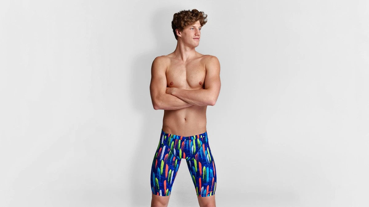 Funky Trunks Mens Training Jammers - Fire Cracker 3 Funky Trunks Mens Training Jammers - Fire Cracker