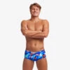 Funky Trunks Mens Classic Trunks - Battle Blue -Funky Trunks Store 020228