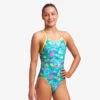 Funkita Girls Diamond Back-Prehistoric Party -Funky Trunks Store 020821