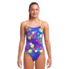 Funkita Girls Single Strap One Piece-Love Bite