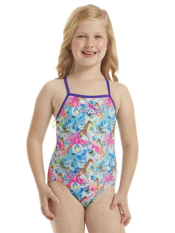 Amanzi Toddler Girls One Piece - Enchanted Safari 3 Amanzi Toddler Girls One Piece - Enchanted Safari