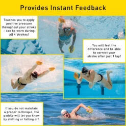 Finis Agility Paddles (Strapless) - Floating -Funky Trunks Store 1.05.145 Usage.Main 22