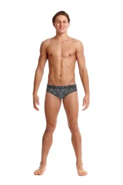 Funky Trunks Mens Classic Briefs - Black Widow