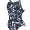 Arena Womens Shattered Glass Lightech One Piece - Black -Funky Trunks Store 1d9eab8c2424e46bceb74c3fbf648eaa742e7e1b
