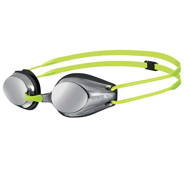 Arena Tracks Junior Mirror Goggles - Silver Black Fluo Yellow 3 Arena Tracks Junior Mirror Goggles - Silver Black Fluo Yellow