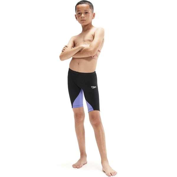 Speedo Junior Boys LZR Ignite Jammer - Black/Miami Lilac 3 Speedo Junior Boys LZR Ignite Jammer - Black/Miami Lilac