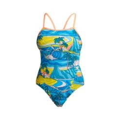 Funkita Ladies Eco Single Strap One Piece - Summer Bay -Funky Trunks Store FKS030L SUMMER BAY