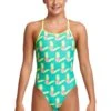 Funkita Girls Diamond Back One Piece - Juicy Jam 1 Funkita Girls Diamond Back One Piece - Juicy Jam -Funky Trunks Store FS11G JUICY JAM 01
