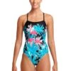Funkita Ladies Single Strap One Piece - Flamingo Night -Funky Trunks Store FS15L FLAMINGO NIGHT 01