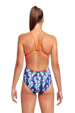 Funkita Ladies Single Strap One Piece - Pengoo Parade 6 Funkita Ladies Single Strap One Piece - Pengoo Parade -Funky Trunks Store FS15L PENGOO PARADE 02