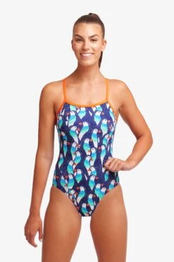 Funkita Ladies Single Strap One Piece - Pengoo Parade 7 Funkita Ladies Single Strap One Piece - Pengoo Parade -Funky Trunks Store FS15L PENGOO PARADE 12