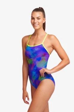 Funkita Ladies Single Strap One Piece - Screen Time 7 Funkita Ladies Single Strap One Piece - Screen Time -Funky Trunks Store FS15L SCREEN TIME 09