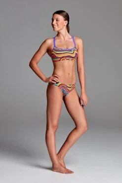Funkita Ladies Criss Cross Sports Two Piece - Dripping -Funky Trunks Store FS33L FS24L DRIPPING 1501