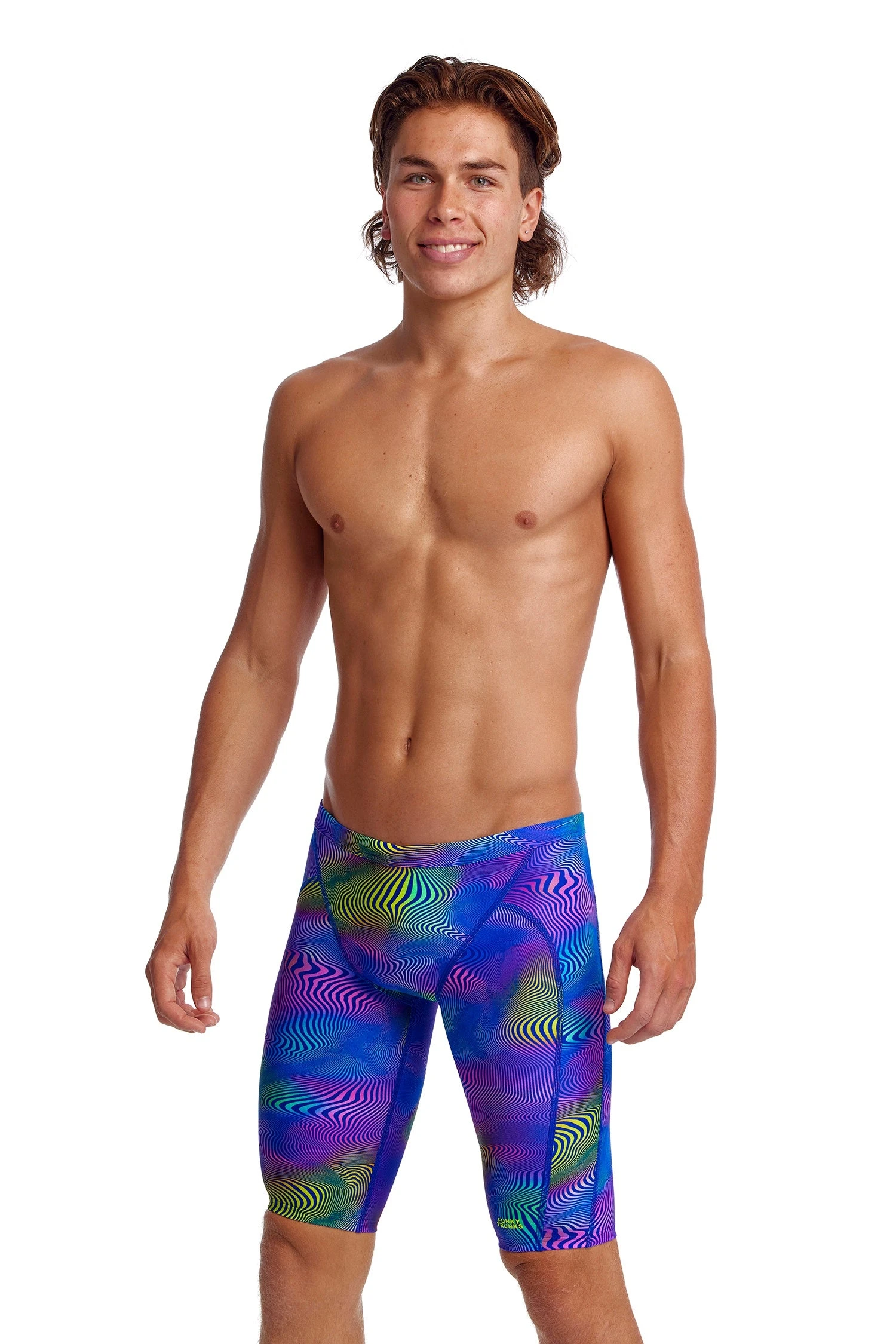 Funky Trunks Mens Training Jammers - Screen Time 3 Funky Trunks Mens Training Jammers - Screen Time