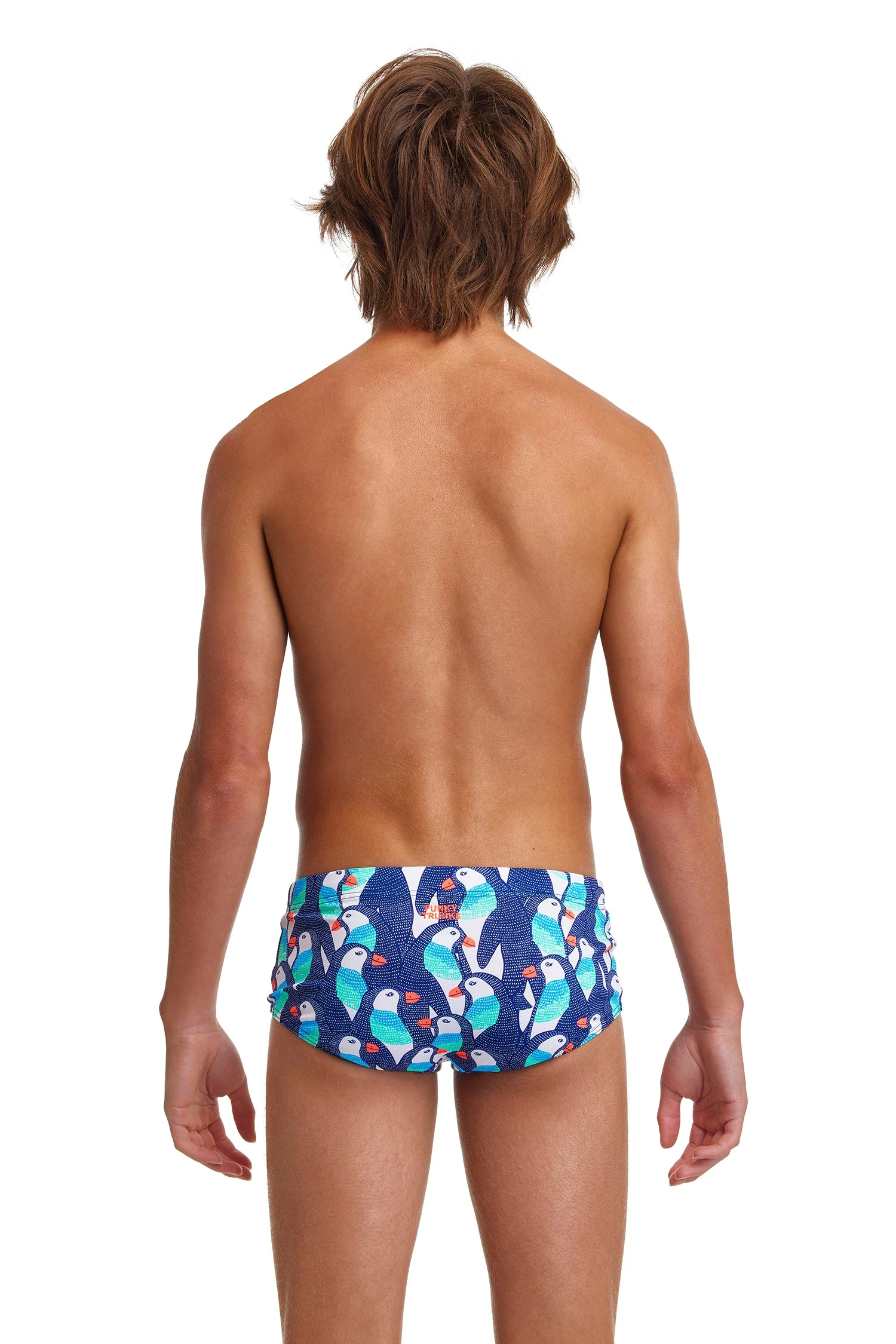Funky Trunks Boys Sidewinder Trunks - Pengoo Parade 4 Funky Trunks Boys Sidewinder Trunks - Pengoo Parade - Image 2