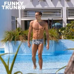 Funky Trunks Mens Eco Classic Trunks - Zebra Crossing -Funky Trunks Store FUNKY TRUNKS D1 2020 014