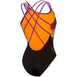 Speedo Womens Triple Crossback One Piece - Mountain Hues -Funky Trunks Store Womens Triple Crossback One Piece Back Mountain Hues