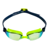 AQUA SPHERE Aquasphere Xceed Goggles - Yellow Titanium Mirror Lens Yellow Navy -Funky Trunks Store Yellow titanium goggles