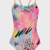 Amanzi Girls Proback One Piece - Peachy Palms -Funky Trunks Store amanzi peachy palms one piece am10302