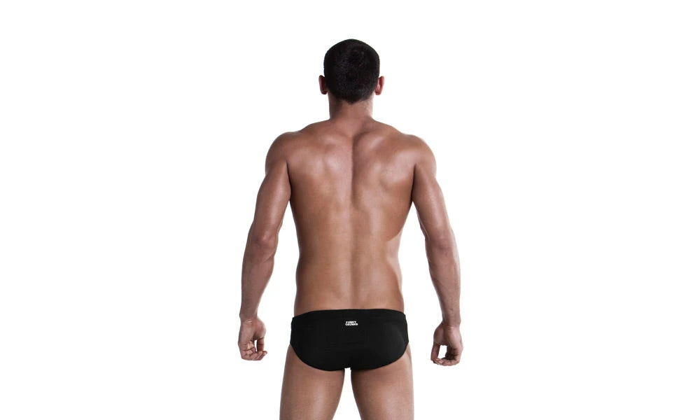 Funky Trunks Mens Classic Briefs - Still Black 5 Funky Trunks Mens Classic Briefs - Still Black - Image 3